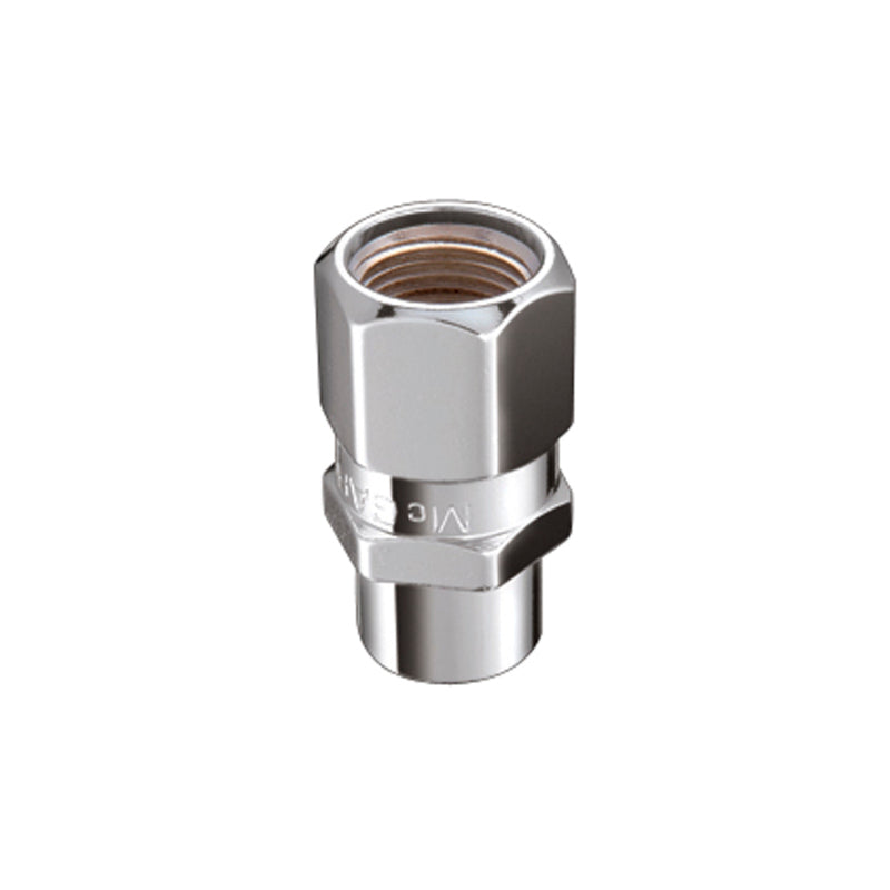 McGard Hex Lug Nut (Drag Racing Short Shank) 1/2-20 / 13/16 Hex / 1.6in. Length (4-Pack) - Chrome.