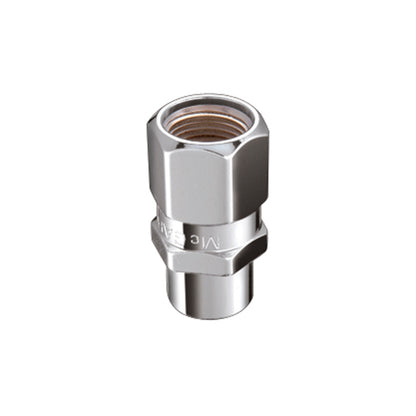 McGard Hex Lug Nut (Drag Racing Short Shank) 1/2-20 / 13/16 Hex / 1.6in. Length (4-Pack) - Chrome.