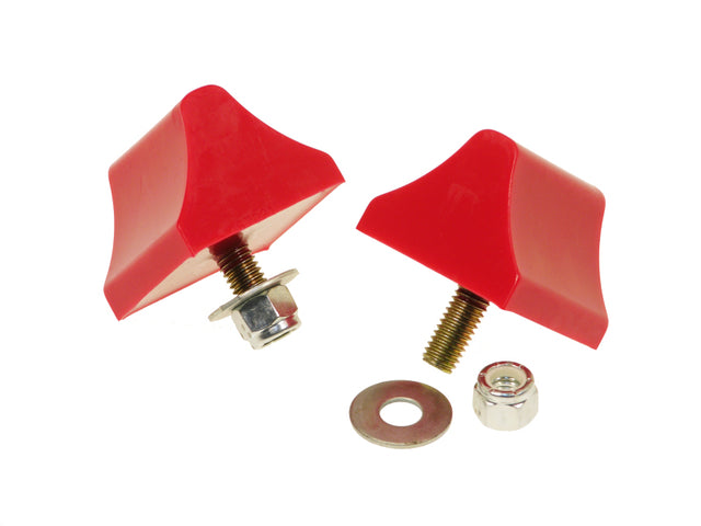 Prothane Universal Bump Stop 1-3/8 X 2 X 2-1/4 Wedge - Red.