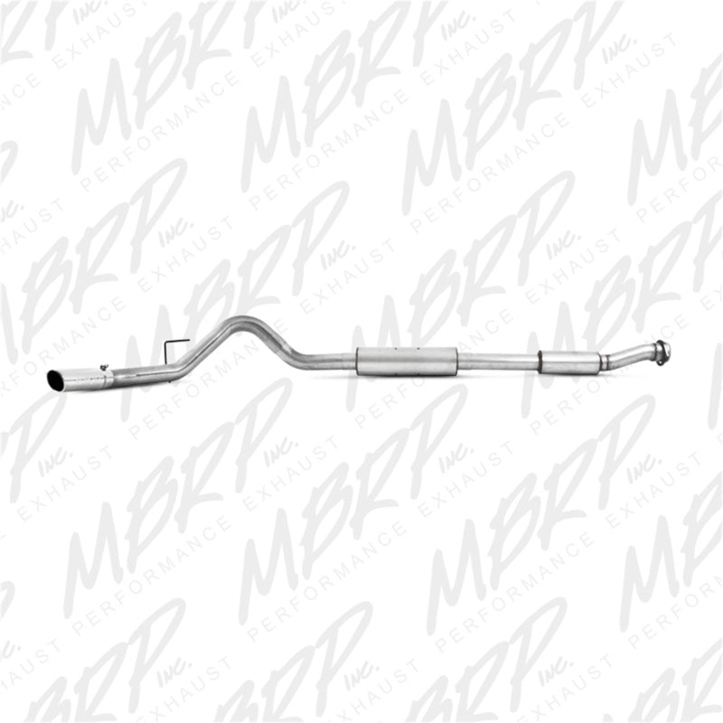 MBRP 11-12 Ford F150 SVT Raptor 6.2L EC-SB/CC-SB 3.5in Cat Back Single Exit Alum Exhaust System.