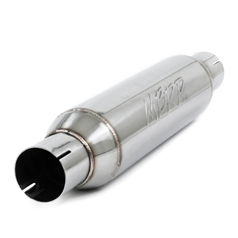 MBRP Universal Resonator 2.5in inlet/outlet 16in body 20in overall T304.