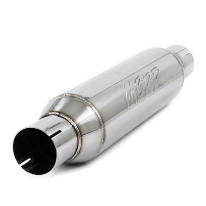 MBRP Universal Resonator 2.5in inlet/outlet 16in body 20in overall T304.