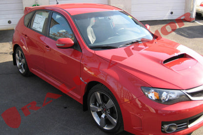 Rally Armor V2 08-11 STI (hatch only) / 11 WRX (hatch only) UR Black Mud Flap w/ Red Logo.