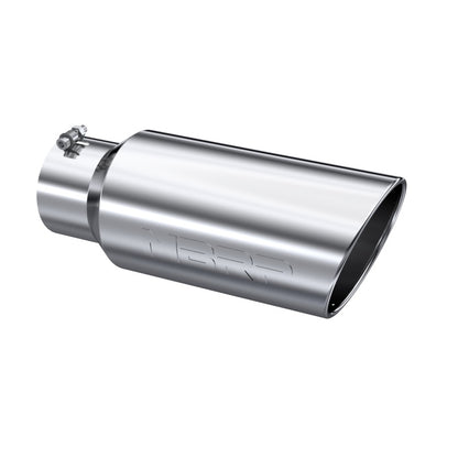 MBRP Universal Tip 7in O.D. Rolled End 5in inlet 18in length - T304 (SINGLE TIP).