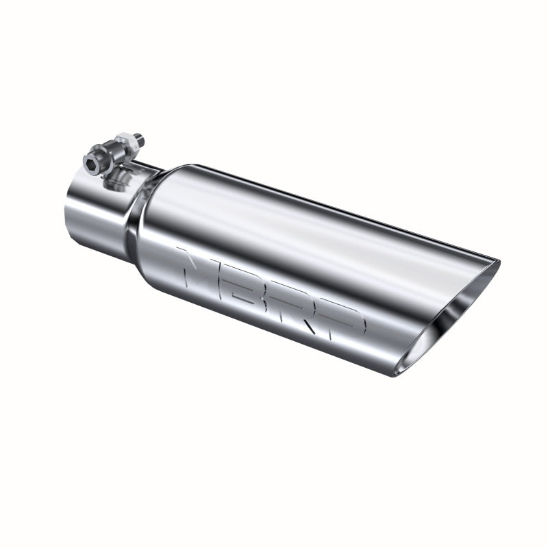 MBRP Universal Tip 3in O.D. Dual Wall Angled 2 inlet 12 length.