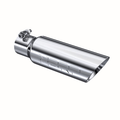 MBRP Universal Tip 3in O.D. Dual Wall Angled 2 inlet 12 length.