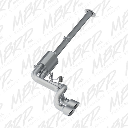 MBRP 09-14 Ford F150 Pre-Axle 4.5in OD Tips Dual Outlet 3in AL Cat Back.