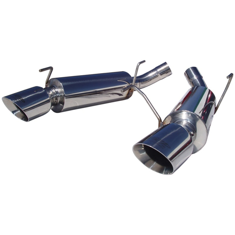 MBRP 05-10 Ford Mustang GT 5.0/Shelby GT500 Dual Mufflers Axle Back Split Rear T304.