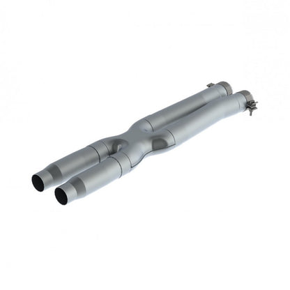 MBRP 16-19 Ford Mustang GT350 3in Resonator Delete X-Pipe - T409.