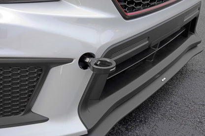 Perrin Tow Hook Kit - Front 2018+ Subaru WRX/STI - Flat Black.