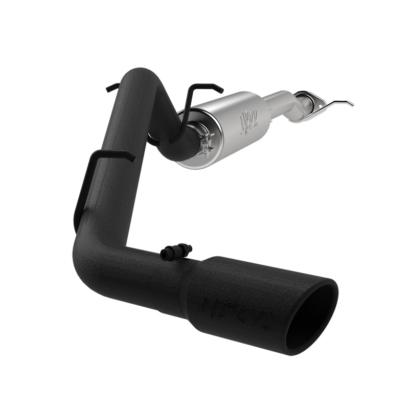 MBRP 17+ Chevrolet Colorado 2.5L/3.6L 3in Cat Back Single Side Exit w/ 4in Tip - Back Coated.