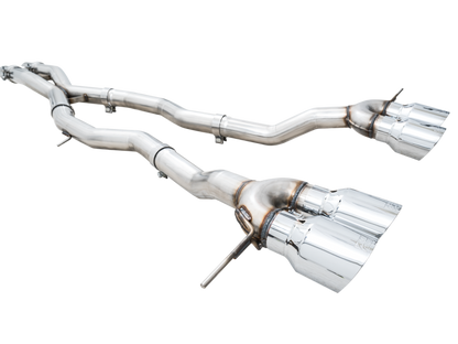 AWE Track Edition Catback Exhaust - Chrome Silver Tips | 3020-43482