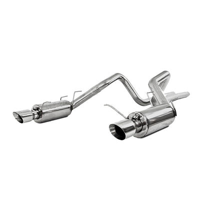 MBRP 11-14 Ford Mustang GT 5.0L Dual Split Rear Street Version T409 3in Cat Back Exhaust System.