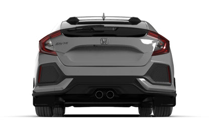 Rally Armor 17-19 Honda Civic Sport Touring Black UR Mud Flap w/ Dark Grey Logo.