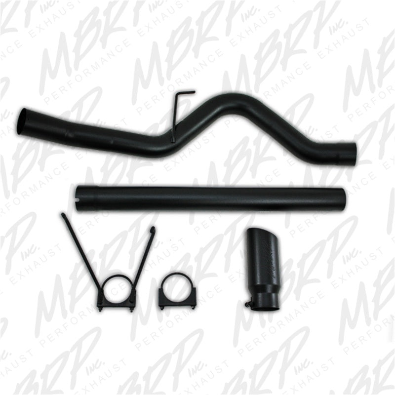 MBRP 10-12 Dodge 2500/3500 Cummins 6.7L Filter Back Single Side Black Coated Exhaust System.