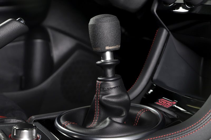 GrimmSpeed Stubby Shift Knob Stainless Steel Black - M12x1.25.