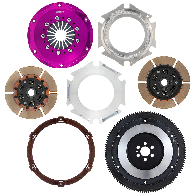 Exedy 1989-1993 Nissan Skyline GTR L6 Hyper Twin Cerametallic Clutch Sprung Center Disc Push Type.
