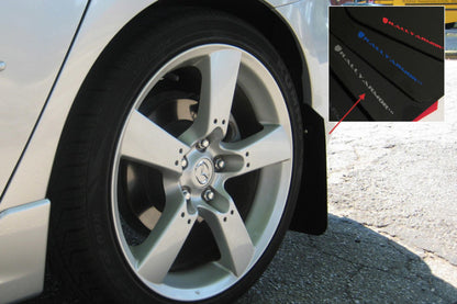 Rally Armor 2004-2009 Mazda3/Speed 3 UR Black Mud Flap w/ Silver Logo.
