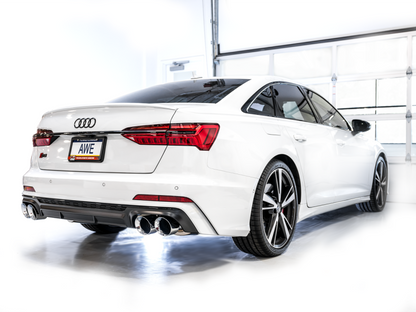 AWE Tuning Touring Catback Exhaust - Diamond Black Tips | 3020-42101