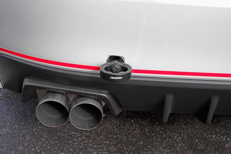 Perrin 15-19 Subaru WRX/STI Tow Hook Kit (Rear) - Black.