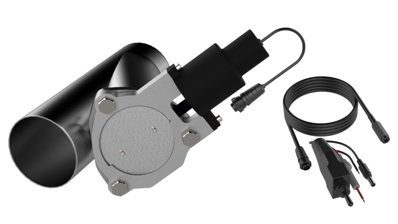 QTP 3.5in Bolt-On QTEC Electric Cutout Valve - Single.