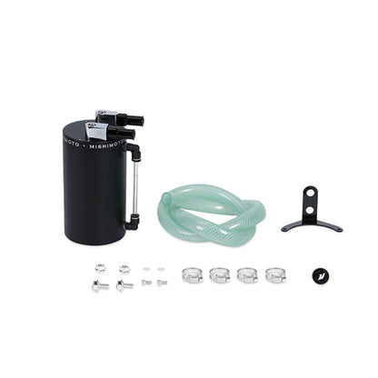 Mishimoto Large Aluminum Oil Catch Can - Wrinkle Black.