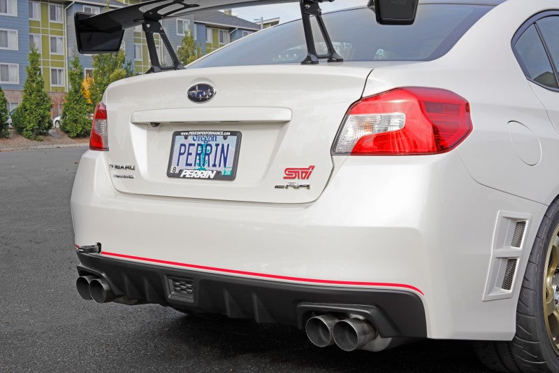 Perrin 15-19 Subaru WRX/STI Tow Hook Kit (Rear) - Black.