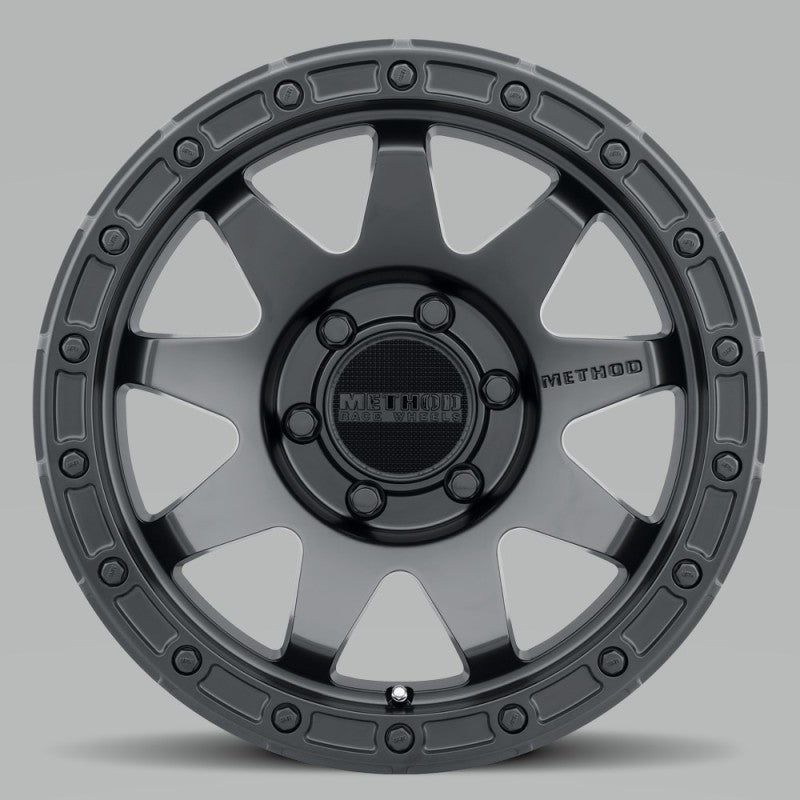 Method MR317 17x8.5 0mm Offset 6x5.5 106.25mm CB Matte Black Wheel.