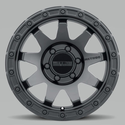 Method MR317 17x8.5 0mm Offset 6x5.5 106.25mm CB Matte Black Wheel.