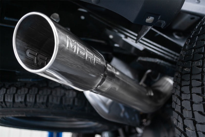 MBRP 2017+ Ford F-250/F-350 6.2L/7.3L Super/Crew Cab Single Side 4in T304 Catback Exhaust.