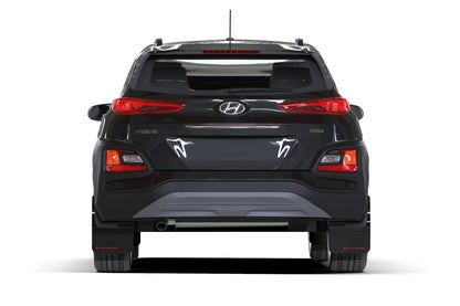 Rally Armor 18-20 Hyundai Kona Only UR Black Mud Flap w/ Grey Logo.