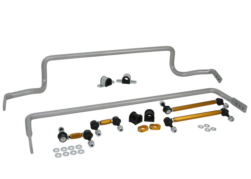 Whiteline 08-17 Mitsubishi Lancer Front & Rear Sway Bar Kit.