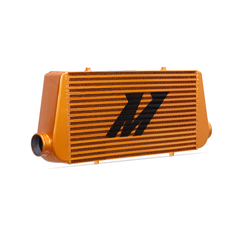Mishimoto Universal Gold R Line Intercooler Overall Size: 31x12x4 Core Size: 24x12x4 Inlet / Outlet.