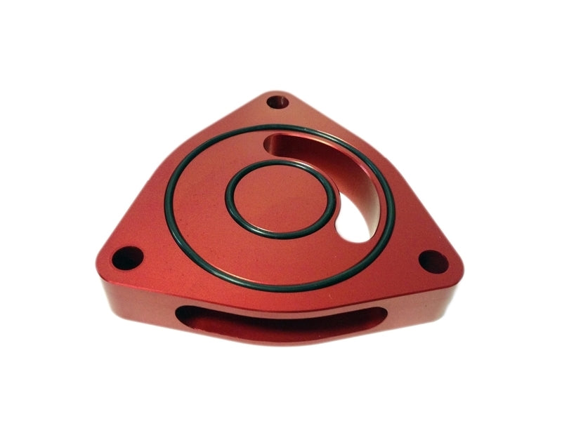 Torque Solution Blow Off BOV Sound Plate (Red) - 2016+ Honda Civic 1.5T.