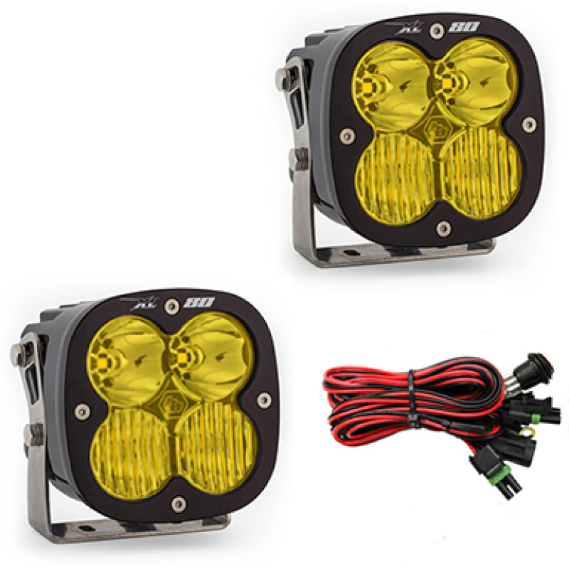 Baja Designs XL80 Series Driving Combo Pattern Pair LED Light Pods - Amber.