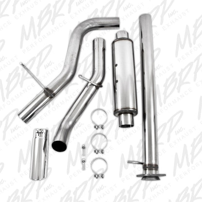 MBRP 11-19 Chevy/GMC 2500HD PU 6.0L V8 Single Side Exit T409 Cat Back Perf Exhaust.