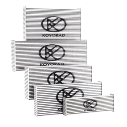 Koyo Universal Aluminum HyperCore Intercooler Core (23in. X 11in. X 4in.).