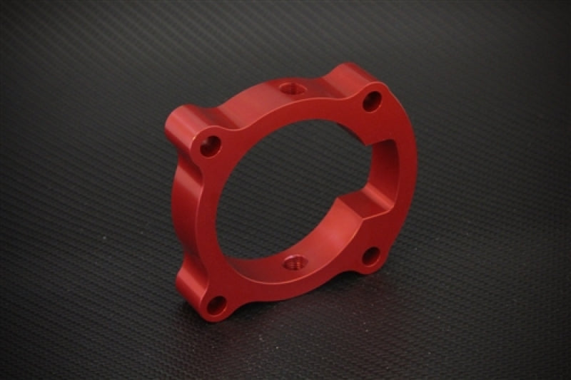 Torque Solution Throttle Body Spacer (Red): Hyundai Genesis Coupe 2.0T 10-12.