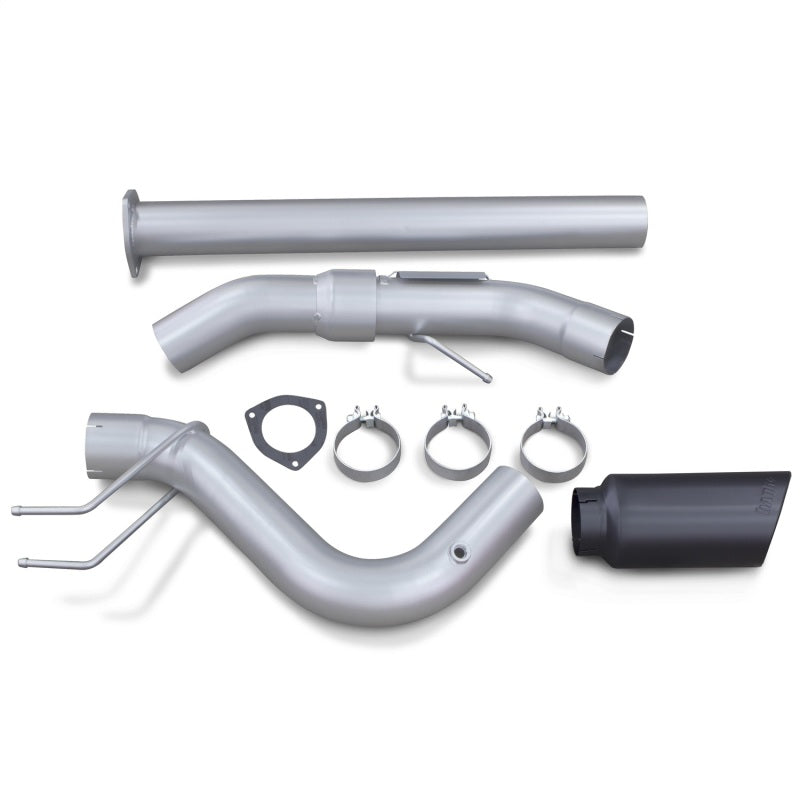 Banks Power 17-19 Ford 6.7L F250-350-450 4in Monster Exhaust System - Single Exit w/ Black Tip.
