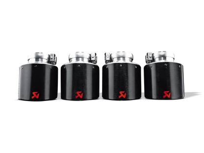 Akrapovic 06-13 Chevrolet Corvette ZO6/ZR1 (C6) Tail Pipe Set (Carbon 125 mm).