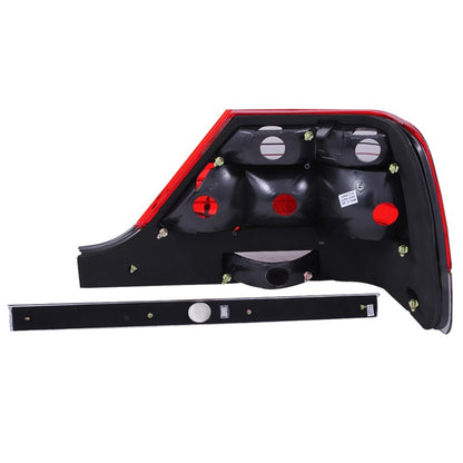 ANZO 1995-1999 Mercedes Benz S Class W140 Taillights Red/Smoke.