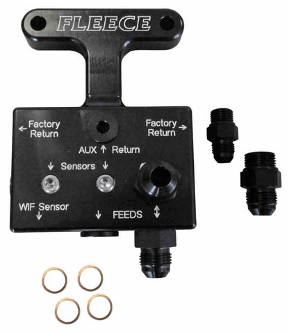 Fleece Performance 03-07 Dodge 5.9L / 07.5-09 6.7L Cummins 3rd Gen Fuel Distribution Block.
