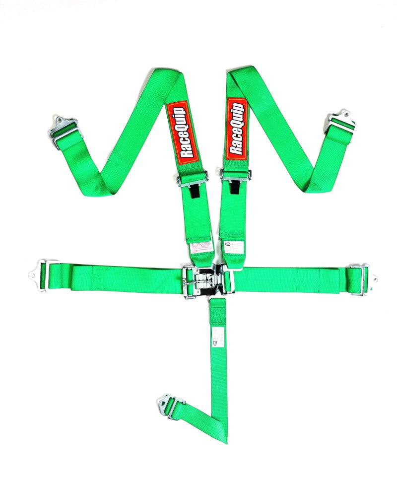 RaceQuip Green L & L 5pt Seat Belt.