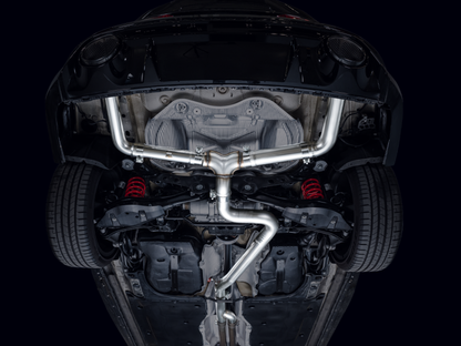 AWE Tuning Track Catback Exhaust - No Tips | 3020-31389