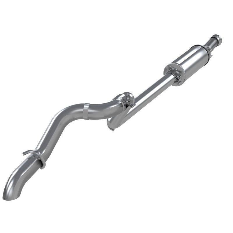 MBRP 18-20 Jeep Wrangler JL 2.5in Single Rear Exit Cat Back Exhaust - Aluminum.