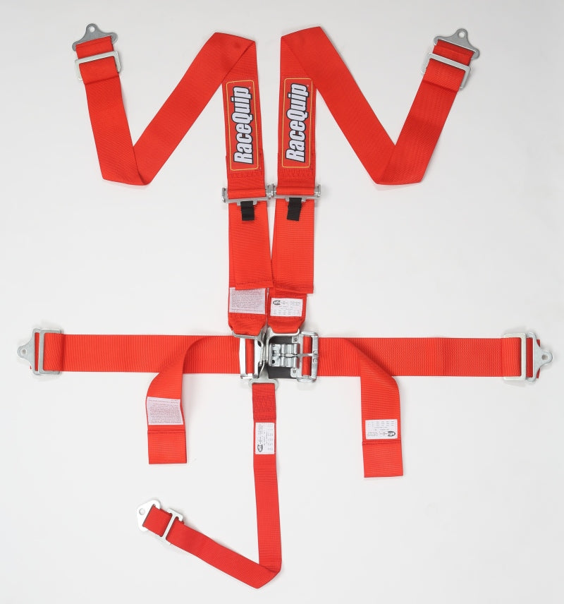 RaceQuip Red L & L 5pt Seat Belt.