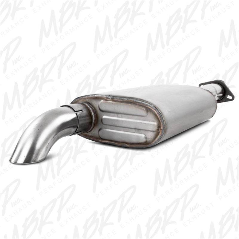 MBRP 00-06 Jeep Wrangler (TJ) Inline-4 2.5L Inline-6 4.0L Cat Back Single Off-Road Turn Down T409 Ex.