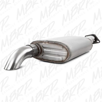 MBRP 00-06 Jeep Wrangler (TJ) Inline-4 2.5L Inline-6 4.0L Cat Back Single Off-Road Turn Down T409 Ex.