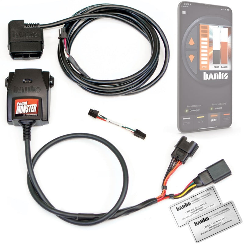 Banks Power Pedal Monster Kit (Stand-Alone) 07-19 RAM 2500/3500/11-20 Ford F-Series 6.7L Use w/Phone.