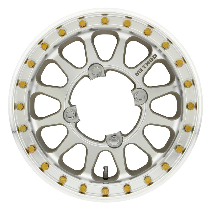 Method MR401-R UTV Beadlock 15x5 2.5+2.5/0mm Offset 4x156 127mm CB Raw Machined w/BH-H24100 Wheel.